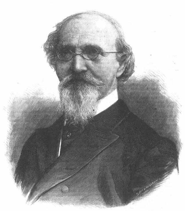 Černobílý uhlový portrét Friedricha Von Bodenstedta