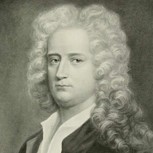Černobílý portrét Josepha Addisona