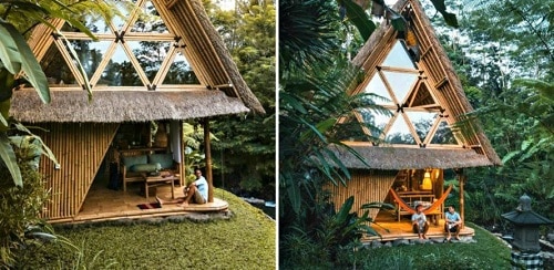 Domy na Bali navržené Jarmilem Lhotákem.