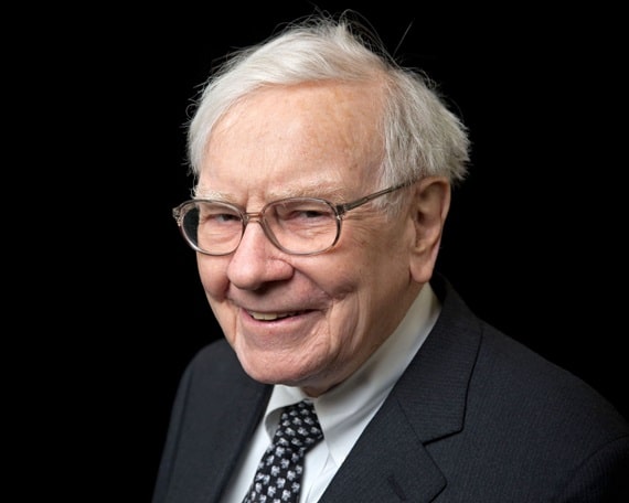 Portrét Warrena Buffetta