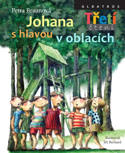 Dětská knížka Johana s hlavou v oblacích.