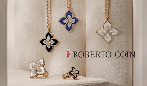Šperky designéra jménem Roberto Coin.