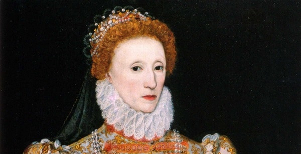 Malovaný portrét Alžběty I. 