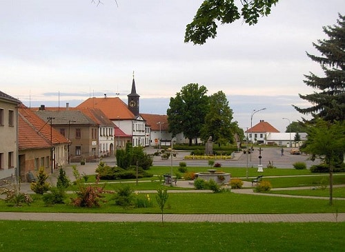 Fotografie Vilémova, městyse v Česku. 