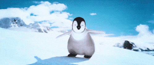 Přáníčko k jmeninám s veselým tučňákem pro Blahoslavu.