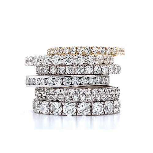 Prstýnky s diamanty od firmy Waldemar jewellers.