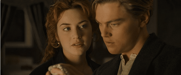 Rose a Jack ve filmu Titanic.