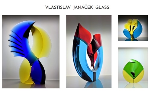 Skleněné sochy "Vlastislav Janáček Glass".